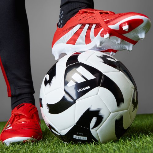 Adidas Predator League Fold-Over Tongue Firm/Multi Ground - Lucid Red / Cloud White / Core Black