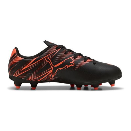 Puma Attacanto FG/AG Jr - Black / Glowing Red