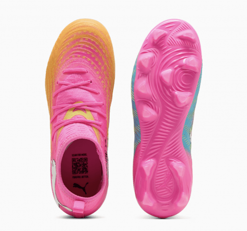 Puma Future 9 Match FG/AG Junior - Poison Pink / Sun Stream / Bright Aqua / PUMA White