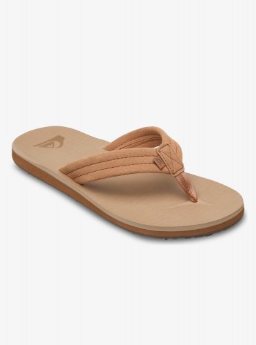 Quicksilver Men's Carver Suede Sandals - Sand / Dk Chocolate