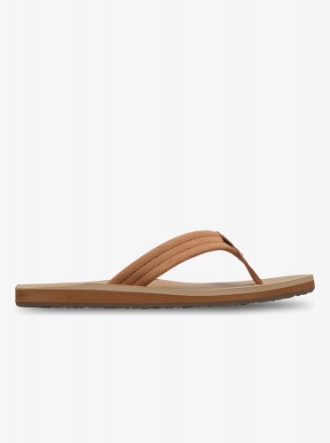 Quicksilver Men's Carver Suede Sandals - Sand / Dk Chocolate