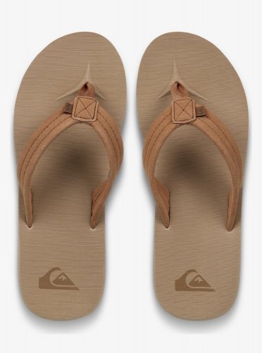 Quicksilver Men's Carver Suede Sandals - Sand / Dk Chocolate