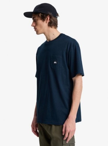 Quicksilver Men's Salt Water Pocket Short Sleeve Tee - Dark Navy