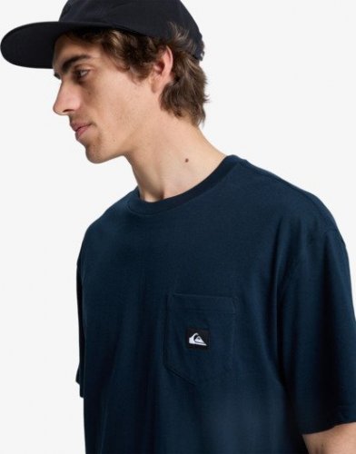 Quicksilver Men's Salt Water Pocket Short Sleeve Tee - Dark Navy