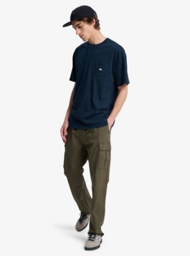 Quicksilver Men's Salt Water Pocket Short Sleeve Tee - Dark Navy