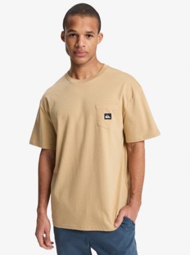 Quicksilver Men's Salt Water Pocket Short Sleeve Tee - Khaki