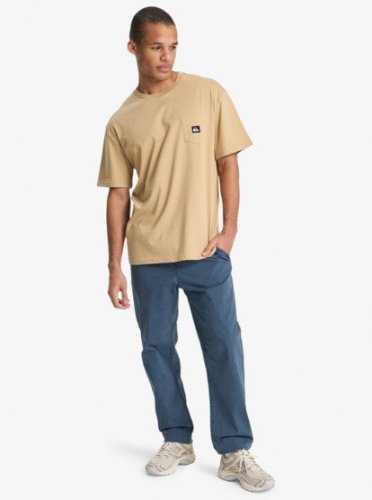 Quicksilver Men's Salt Water Pocket Short Sleeve Tee - Khaki