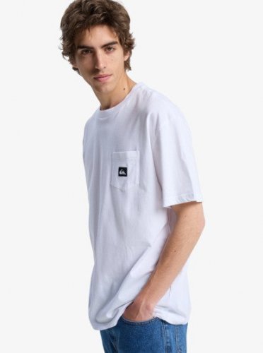 Quicksilver Men's Salt Water Pocket Short Sleeve Tee - White