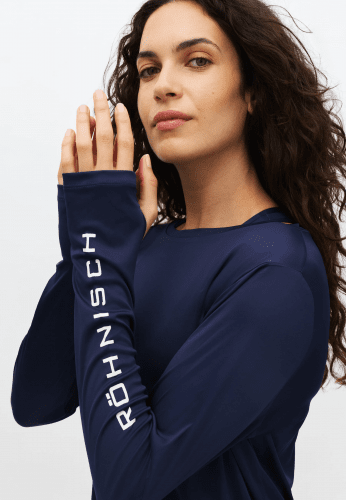 Röhnisch Team Logo Long Sleeve - Indigo