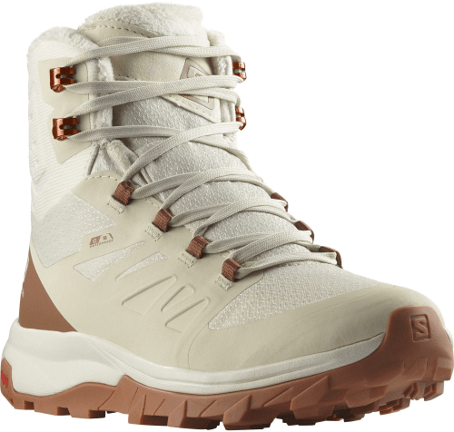 Salomon Women's OUTblast Thinsulate Climasalomon Waterproof - Almond Milk/Rawhide/Gum8