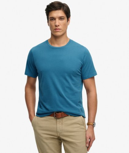 Superdry Men's Classic Essential Tee - Copen Blue