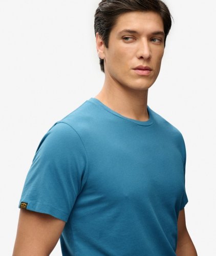 Superdry Men's Classic Essential Tee - Copen Blue