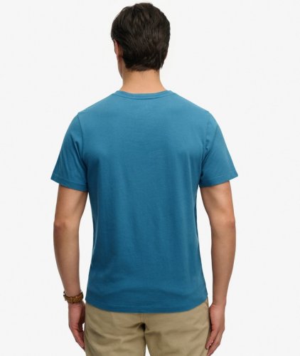 Superdry Men's Classic Essential Tee - Copen Blue