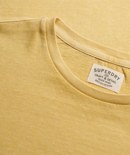 Superdry Men's Cotton Classic Linen Pocket Tee - Hampton Yellow