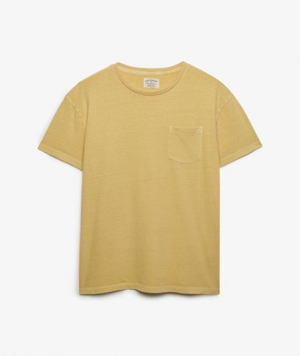 Superdry Men's Cotton Classic Linen Pocket Tee - Hampton Yellow