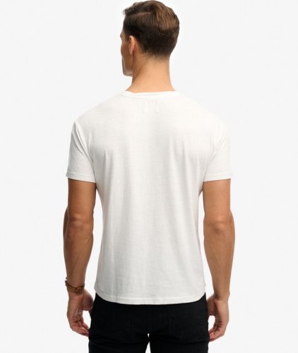 Superdry Men's Cotton Classic Linen Pocket Tee - Lime White