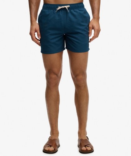 Superdry Men's Embroidered Logo 15 Swim Short - Blue Bottle