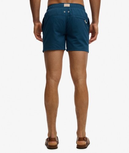 Superdry Men's Embroidered Logo 15 Swim Short - Blue Bottle