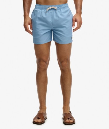 Superdry Men's Embroidered Logo 15 Swim Short - Endless Sky Blue