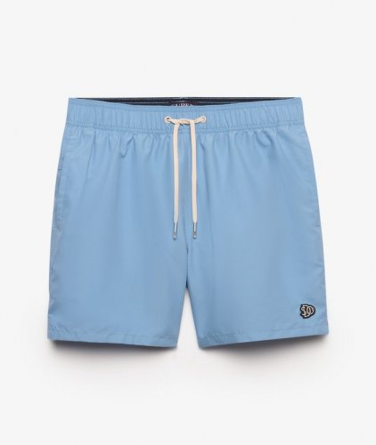 Superdry Men's Embroidered Logo 15 Swim Short - Endless Sky Blue