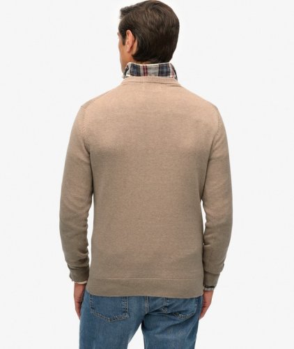 Superdry Men's Essentials Cotton Jumper - Taupe Marl