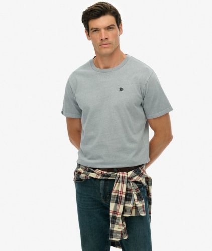 Superdry Men's Essentials Relaxed Tee - Washed Denim