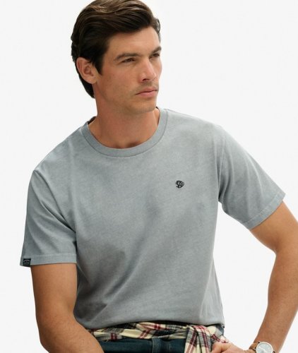 Superdry Men's Essentials Relaxed Tee - Washed Denim