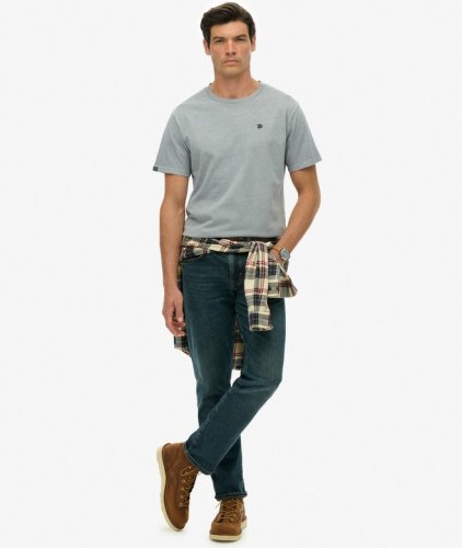 Superdry Men's Essentials Relaxed Tee - Washed Denim