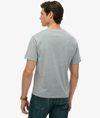 Superdry Men's Essentials Relaxed Tee - Washed Denim