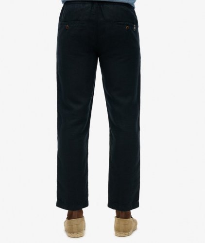 Superdry Merchant Linen Pant - Eclipse Navy