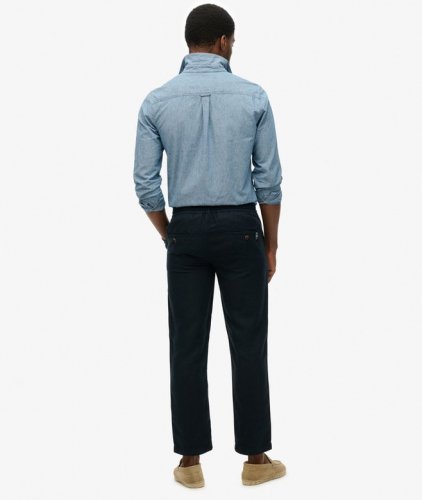 Superdry Merchant Linen Pant - Eclipse Navy