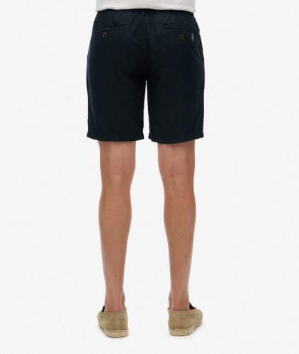 Superdry Merchant Linen Shorts - Eclipse Navy