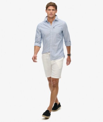 Superdry Merchant Linen Shorts - Optic