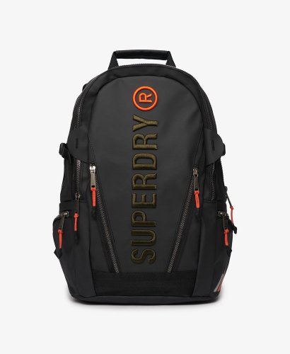 Superdry Tarp Embroidered Rucksack - Black / Khaki Green