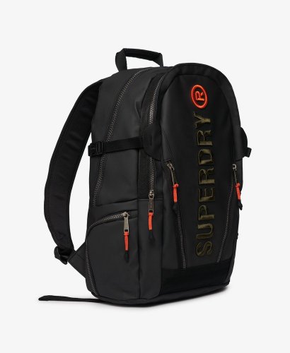 Superdry Tarp Embroidered Rucksack - Black / Khaki Green