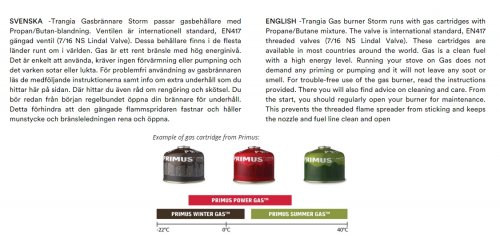 Trangia Gasbrännare Storm