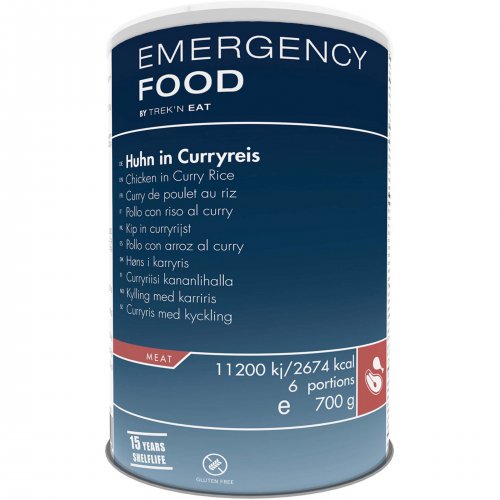 TrekN Eat Emergency Food Can Chicken In Curried Rice