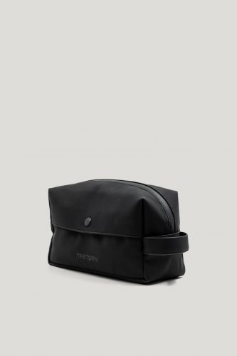 Tretorn PU Wash Bag - Jet Black