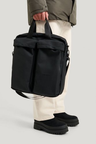 Tretorn Wings Shoulder Tote - Black