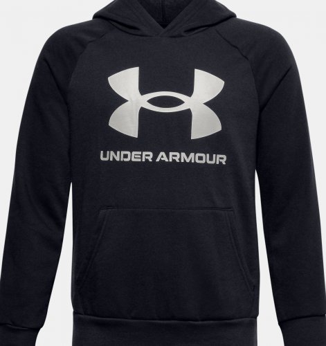 Under Armour Boys UA Rival Fleece Big Logo Hoodie - Black