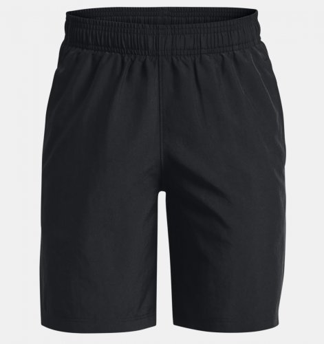 Under Armour Boys Woven Graphic Shorts - Black/White