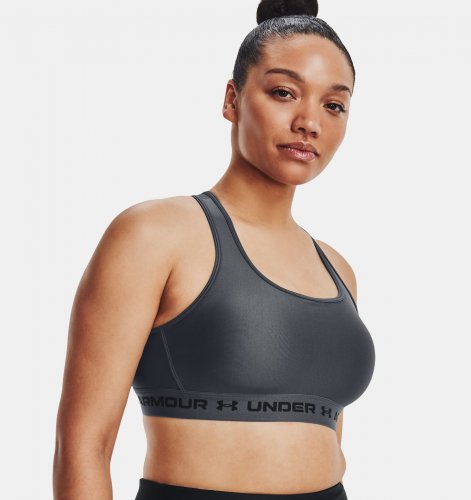 Under Armour Crossback Mid Bra - Pitch Gray