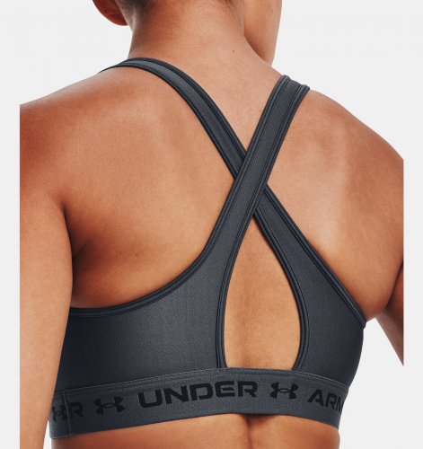 Under Armour Crossback Mid Bra - Pitch Gray