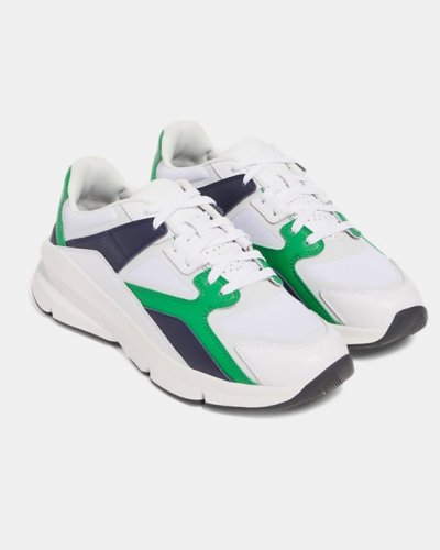Under Armour Forge 96 Leather Reissue - White / Midnight Navy / Team Kelly Green