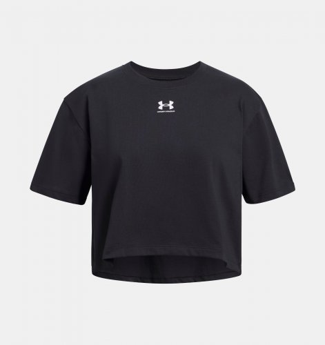 Under Armour Girls Rival Short Sleeve - Black