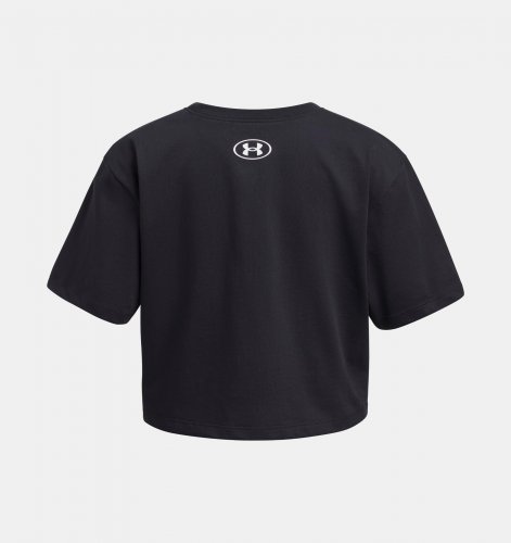 Under Armour Girls Rival Short Sleeve - Black