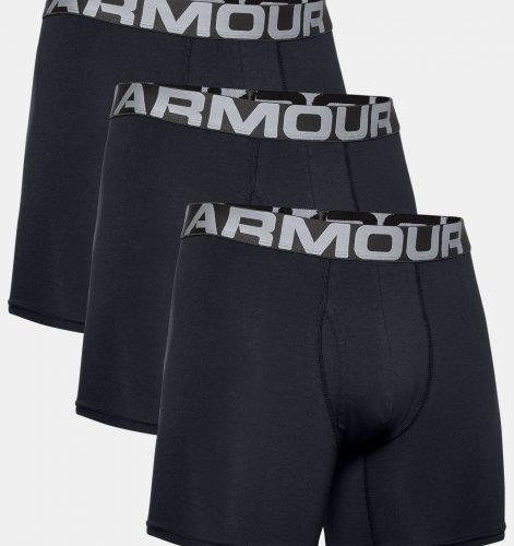 Under Armour Men's Charged Cotton 6 Boxerjock 3-Pack - Black