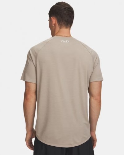Under Armour Men's Tech Textured Short Sleeve - Timberwolf Taupe