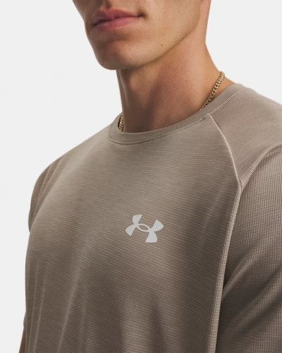 Under Armour Men's Tech Textured Short Sleeve - Timberwolf Taupe