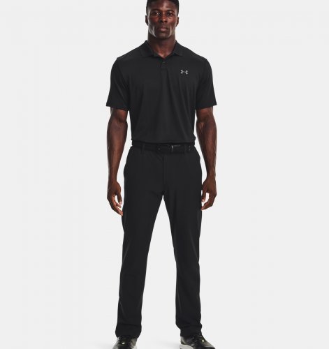 Under Armour Men's UA Matchplay Polo - Black / Pitch Gray